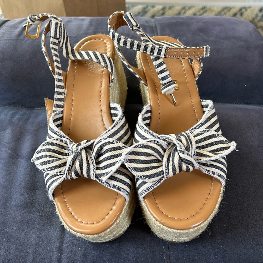 Jcrew Factory Espadrille Platforms Worn Once Size 7